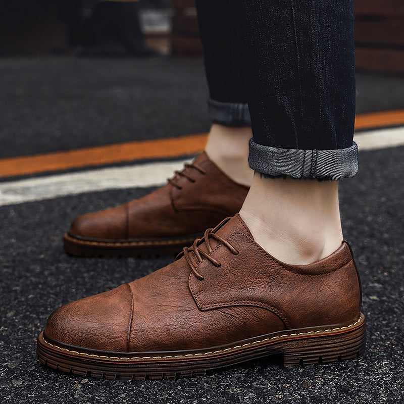 Men's Casual Leather Shoes Are Increased In Business Formal Wear