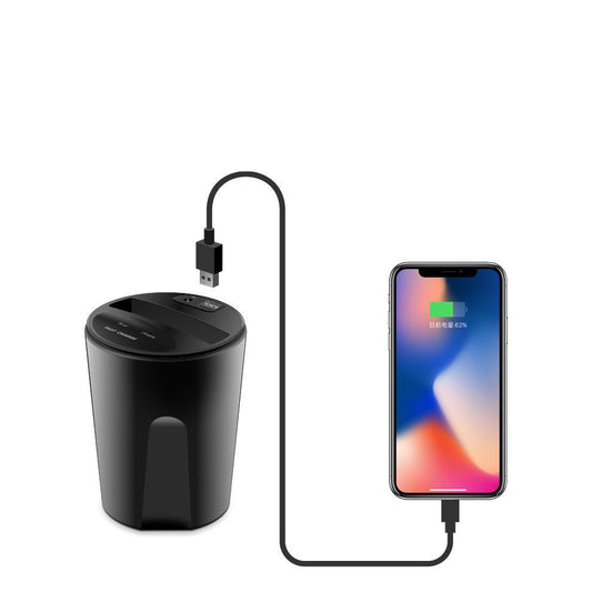 Two-In-One Wireless Charger For Car Cup