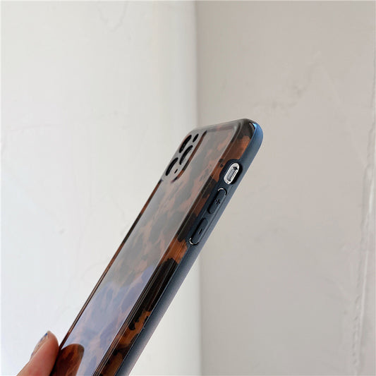 Retro Amber Leopard Print Applicable Phone Case