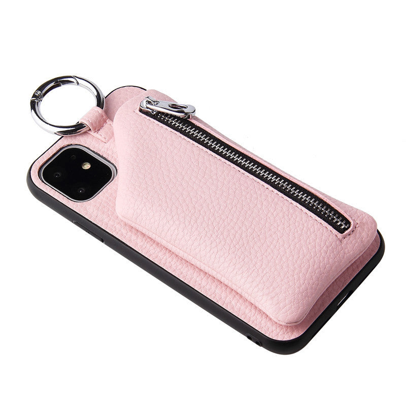 Mobile Case with PU Leather Strap Cord Coin Purse Phone Cases For iPhone XR X XS 12PRO 11 PRO MAX 7 8 PLUS SE Cross body Neck Lanyard Wallet Cover