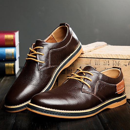 Rippled Leather Leu Oxfords shoes for men