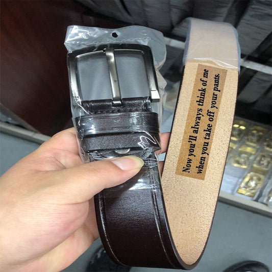 Belt Men's Leather Personality Trendy Young People Fashion Pure Cowhide