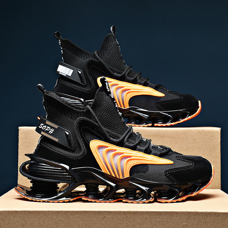 Blade Shoes Men 2021 Spring New Personality Trend Color Matching Casual Shoes Ins Breathable Sports Running Shoes Men