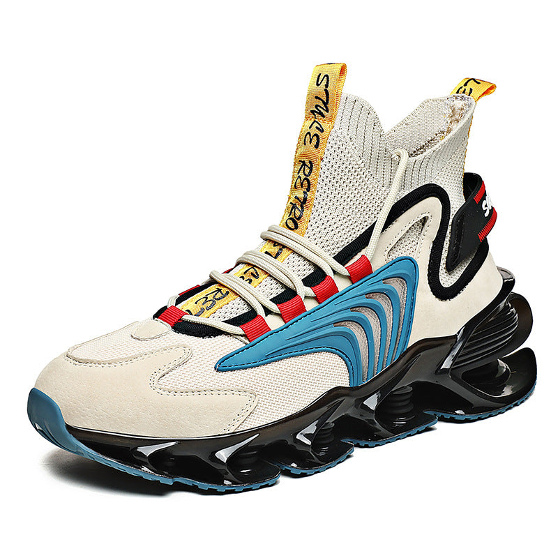 Blade Shoes Men 2021 Spring New Personality Trend Color Matching Casual Shoes Ins Breathable Sports Running Shoes Men