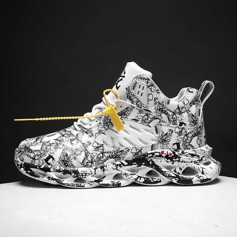 Cross-Border Foreign Trade Winter Men'S Shoes Sports Leisure Old Shoes High-Top Basketball Shoes Student Running Shoes Travel Shoes Large Size