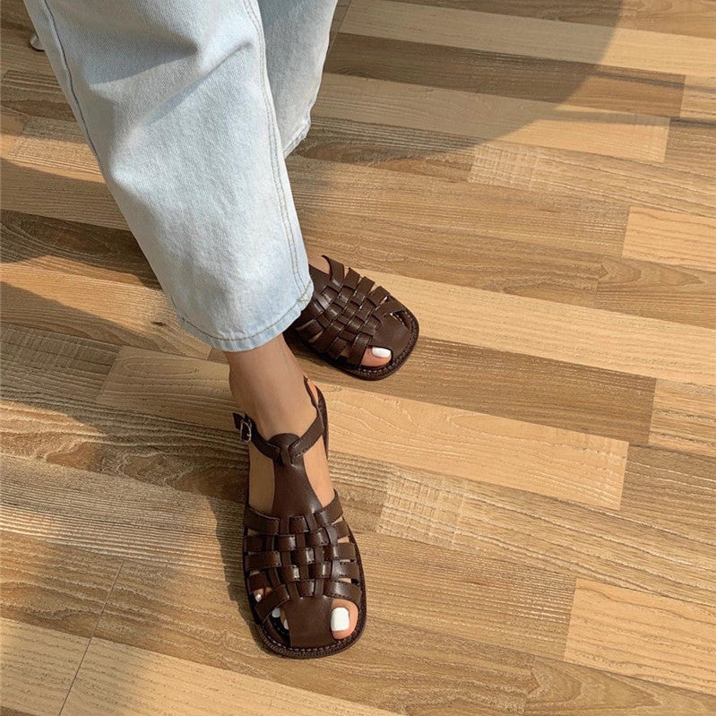 2022 Spring And Summer New Mary Jane Thick Heel Women'S Shoes Summer