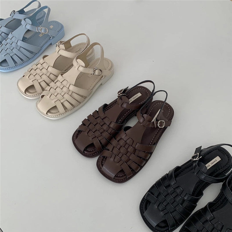 2022 Spring And Summer New Mary Jane Thick Heel Women'S Shoes Summer