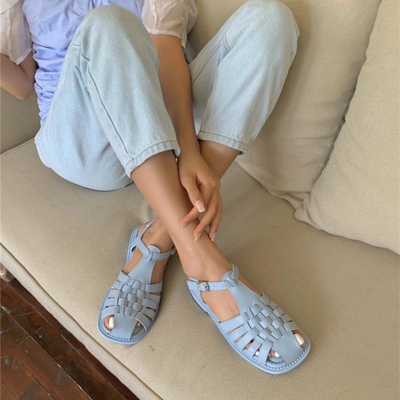 2022 Spring And Summer New Mary Jane Thick Heel Women'S Shoes Summer