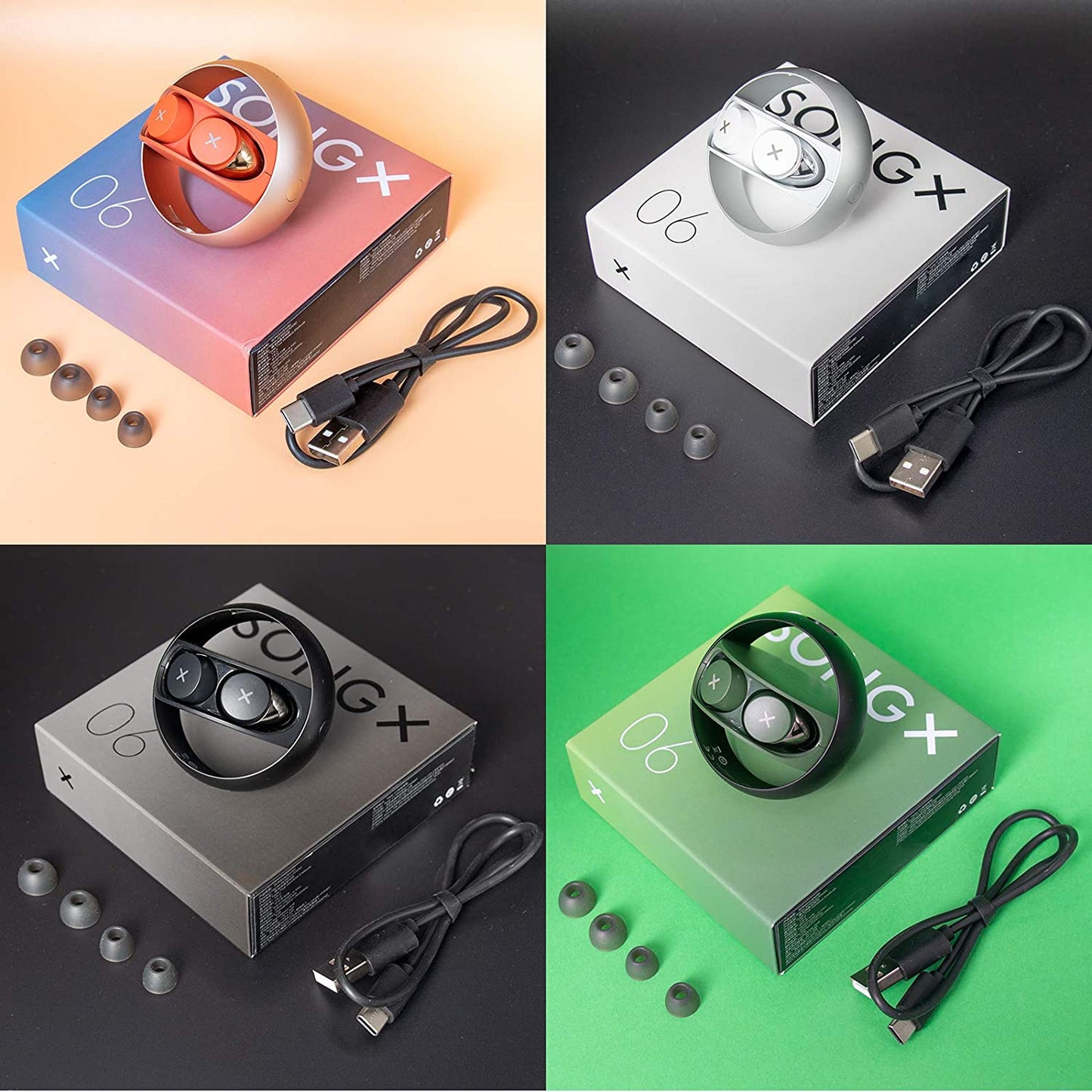 True Wireless Earbuds Noise Cancelling Bluetooth Headphones Waterproof with Star Loop Design