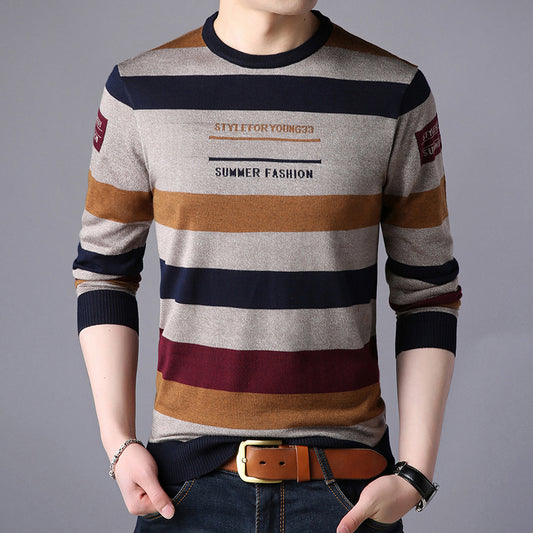 Men'S Long-Sleeved T-Shirts Men'S Bottoming Shirt Casual Round Neck