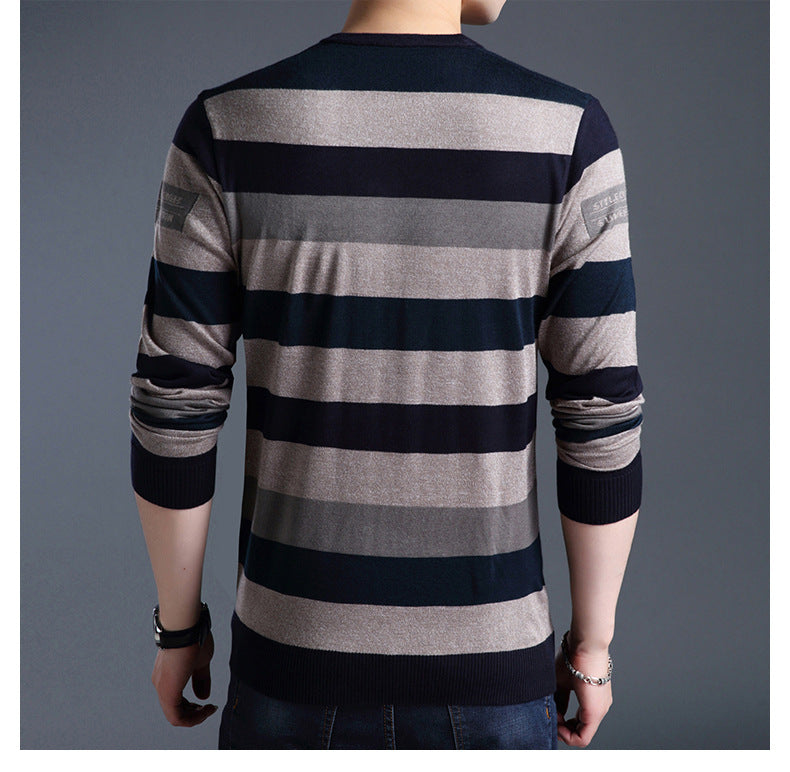 Men'S Long-Sleeved T-Shirts Men'S Bottoming Shirt Casual Round Neck