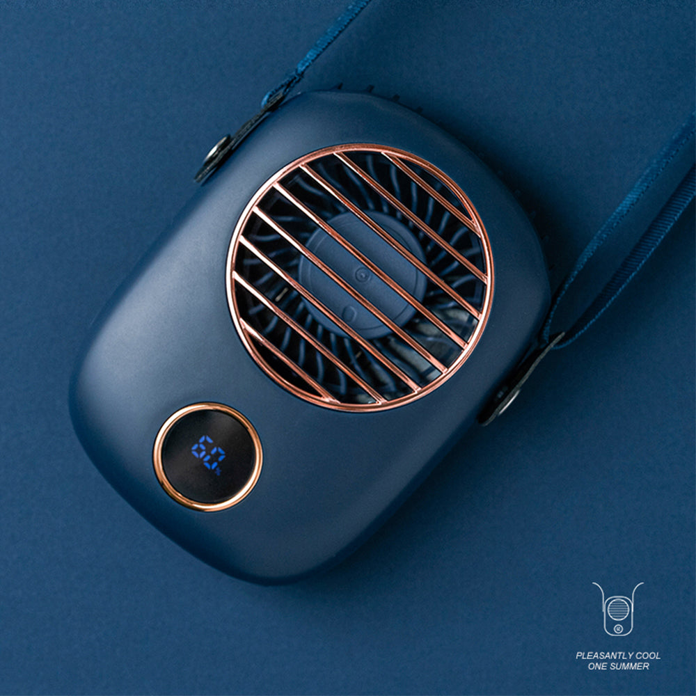 Wall Hanging Fan With Digital Display Mini USB Lazy