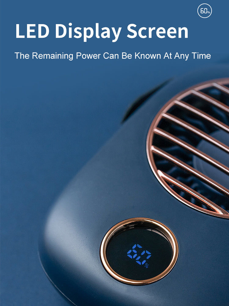 Wall Hanging Fan With Digital Display Mini USB Lazy