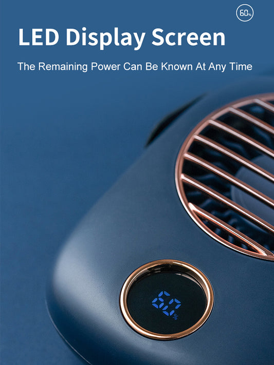 Wall Hanging Fan With Digital Display Mini USB Lazy