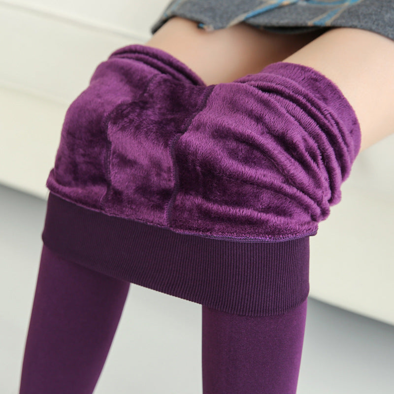 Fashionable Warm Fur Leggings