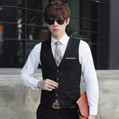 Slim overalls suit vest