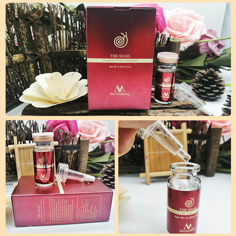 Beauty Qiong Snail Nourishing and Repairing Liquid 12ml Skin Care Serum( 2 Pcs)