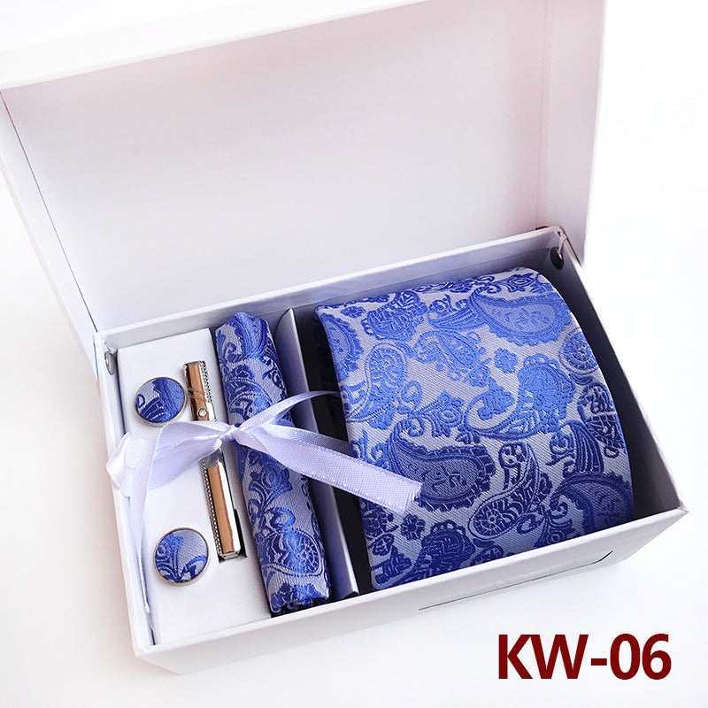 Men's Tie Gift Box 6 Piece Business Suit