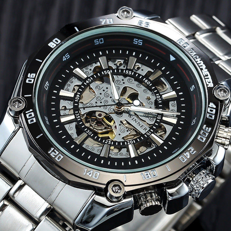 Winner winner hollow automatic mechanical watch for men