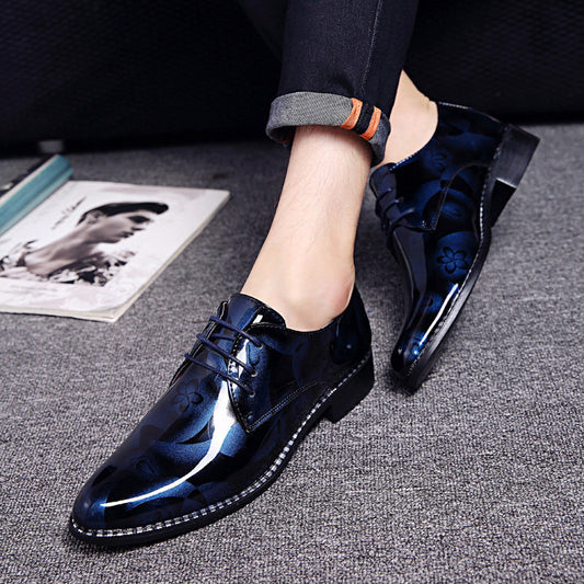 Business Formal Wear Wedding Men's Bright Leather Shoes