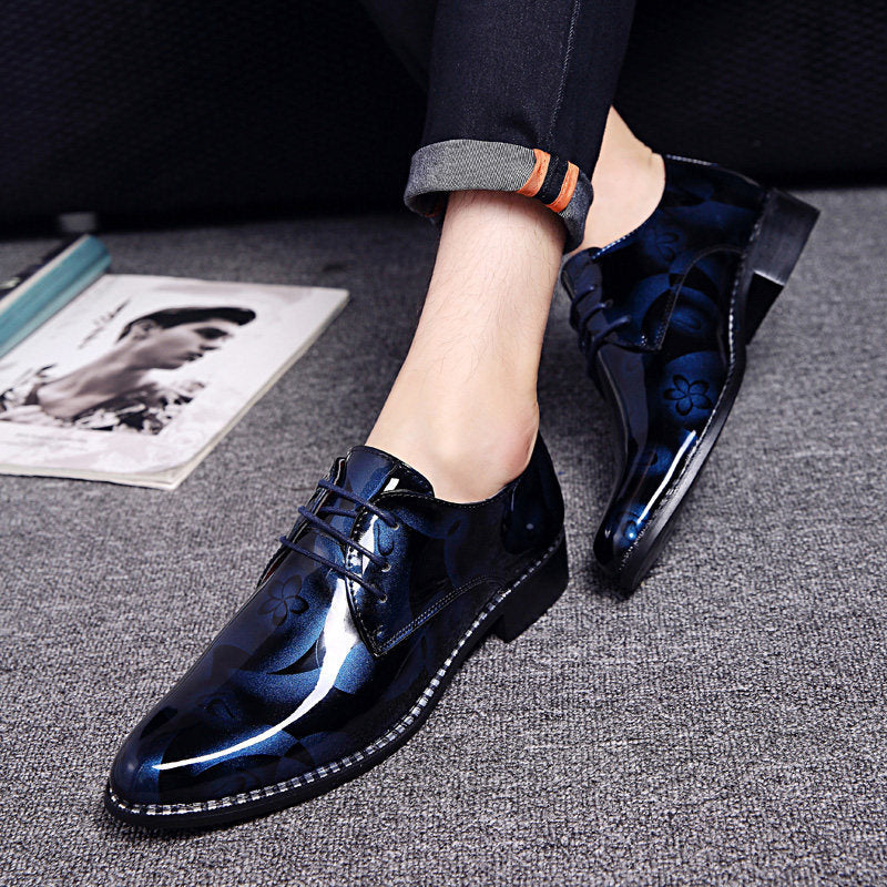 Business Formal Wear Wedding Men's Bright Leather Shoes