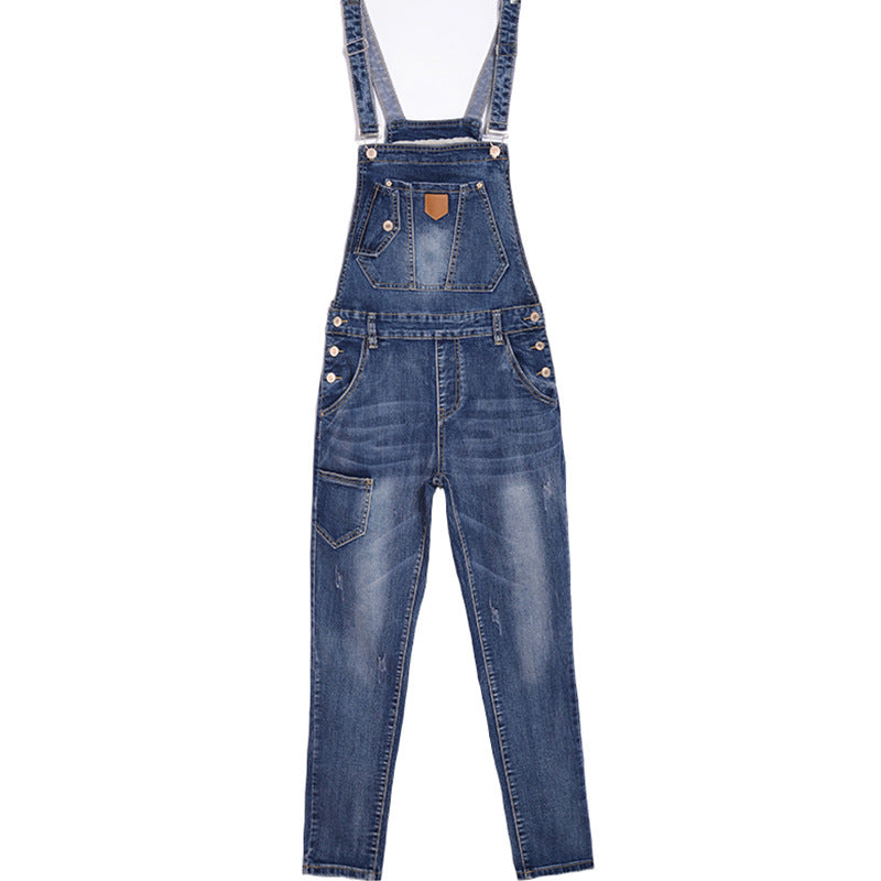 women Strap jeans one-piece bib