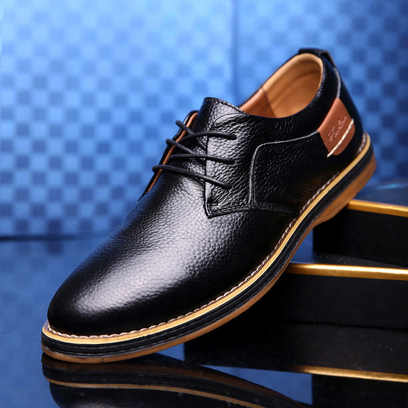Rippled Leather Leu Oxfords shoes for men