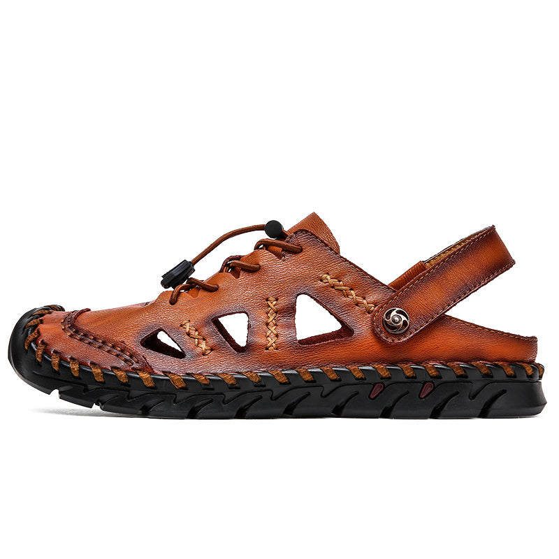 Men's leather casual sandals