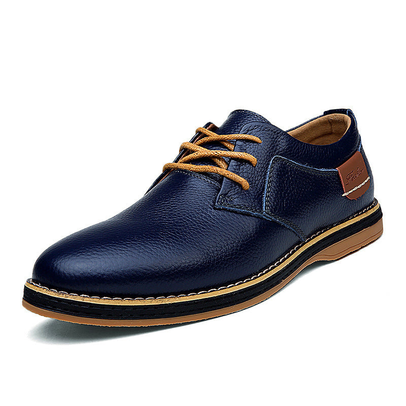 Rippled Leather Leu Oxfords shoes for men