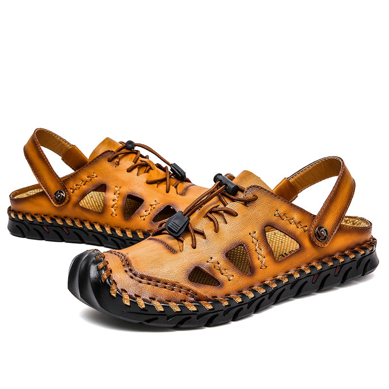 Men's leather casual sandals