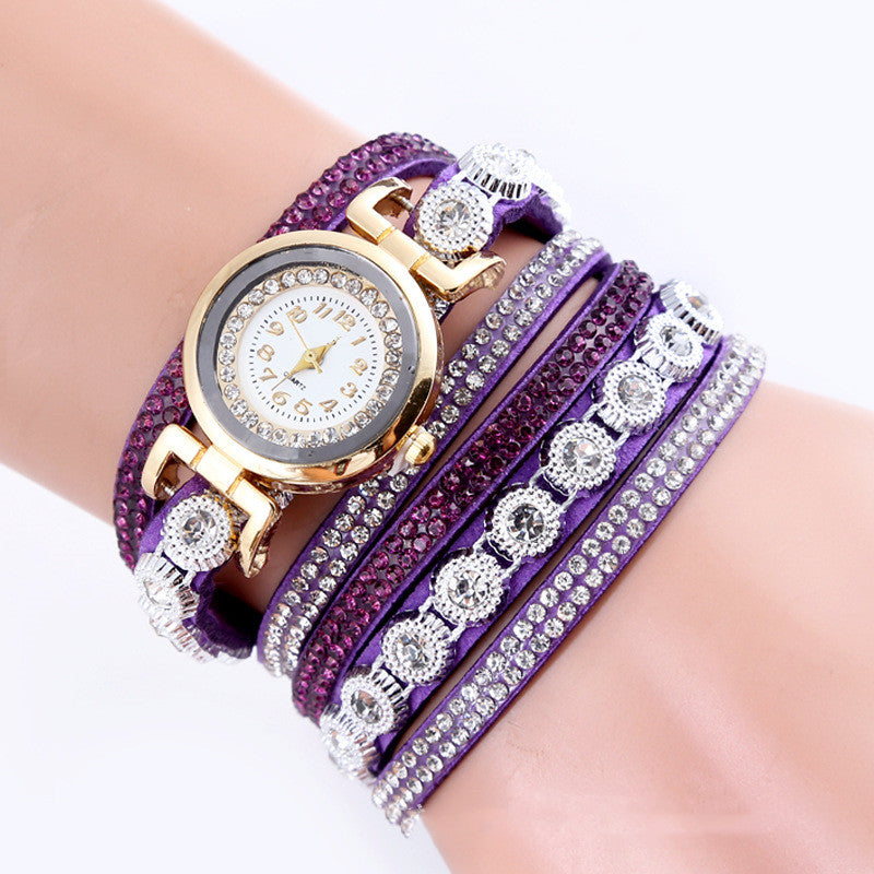 Circle bracelet watch for women