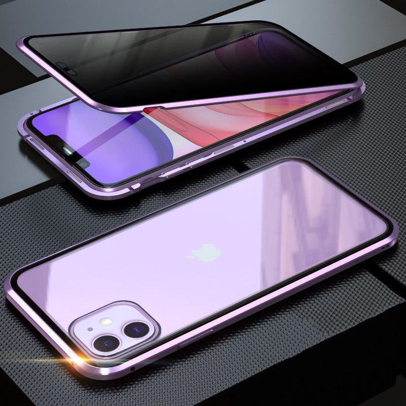 Suitable For 12 Series Anti-peeping Metal Frame Magneto Mobile Phone Case