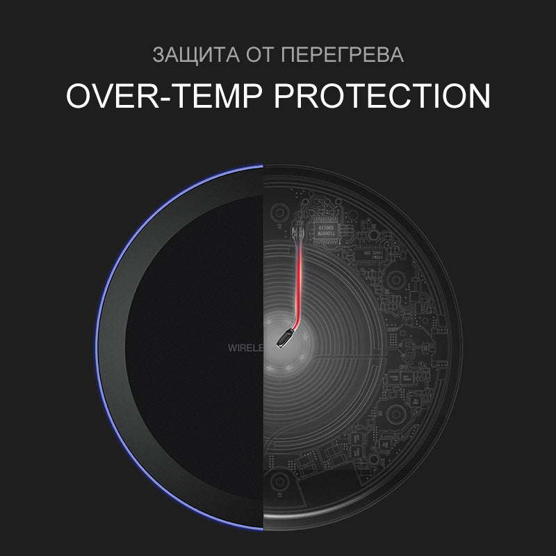 10W/ 5W USB Fast Wireless Phone Charger