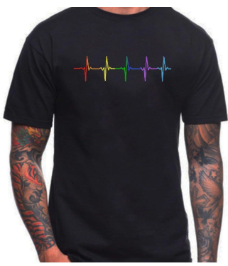 Gay Pride Pulse Men T-shirt