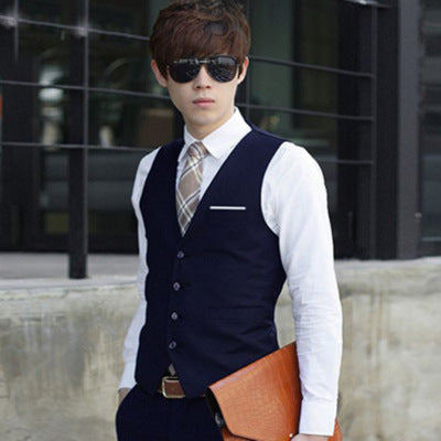 Slim overalls suit vest