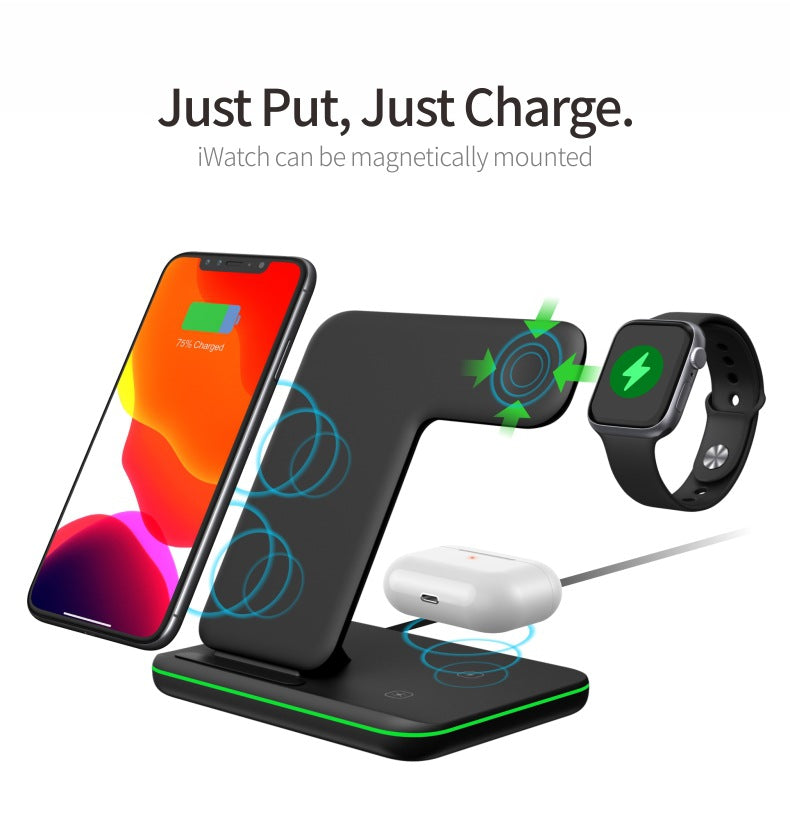 Wireless Charger Mobile Phone Watch Headset Fast Charging Desktop Stand