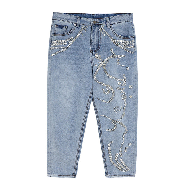 High-waisted jeans for women