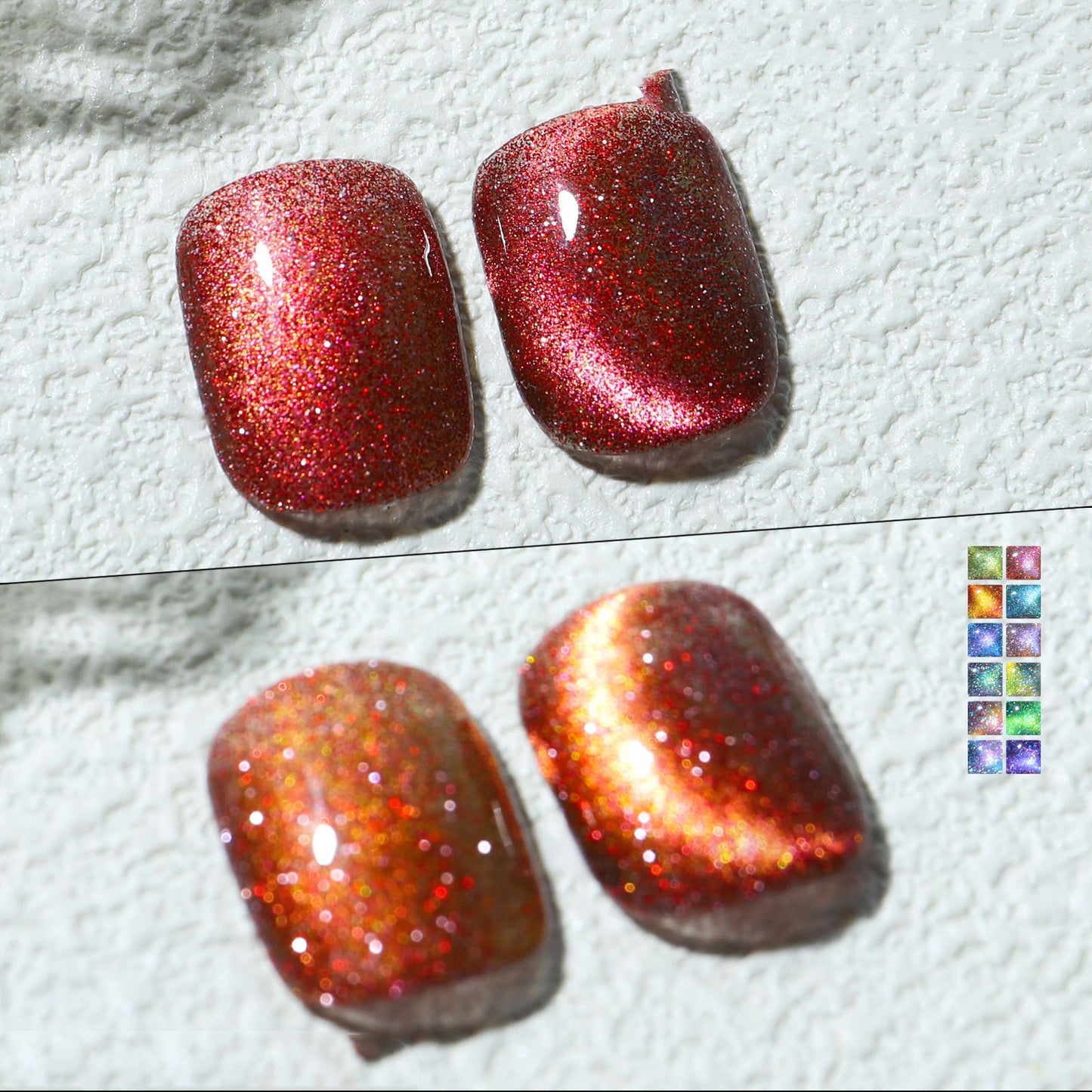 Aurora Mystical Galaxy Cat-Eye Shiny Nail Gel Polish