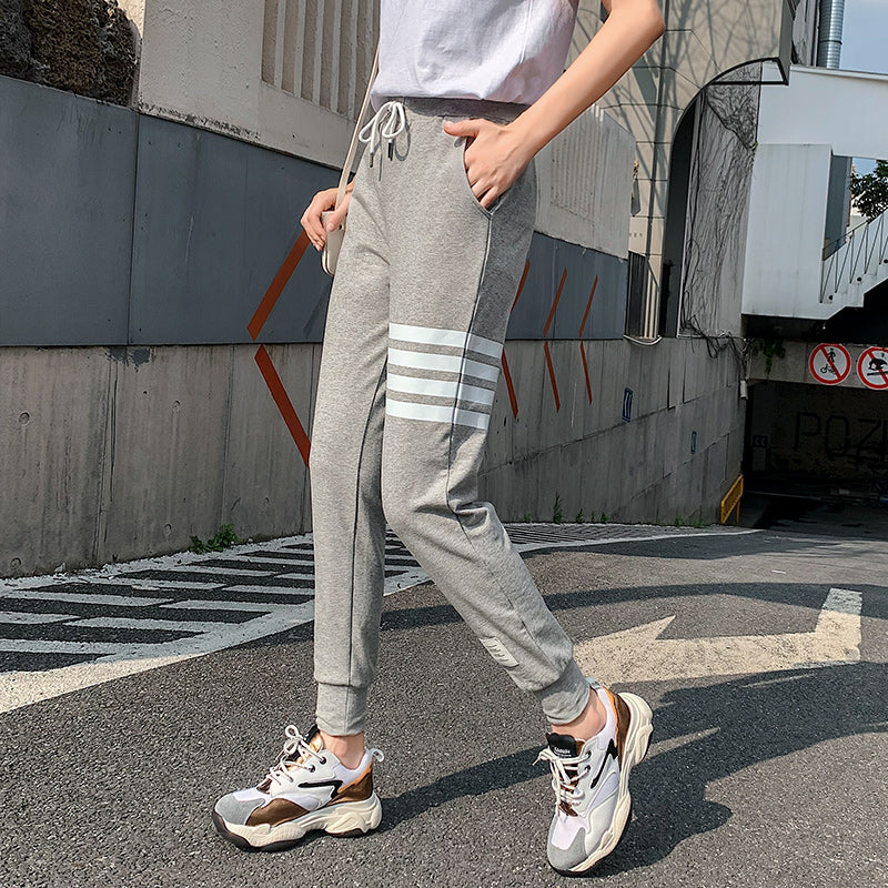 Slim casual harem pants for women