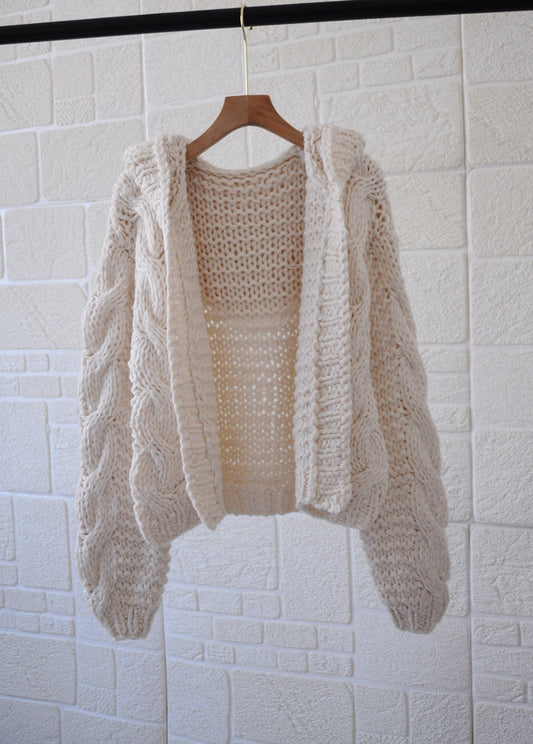 Women's Twist Knit Cardigan Jacket