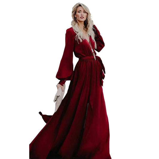 Long skirt with sleeves