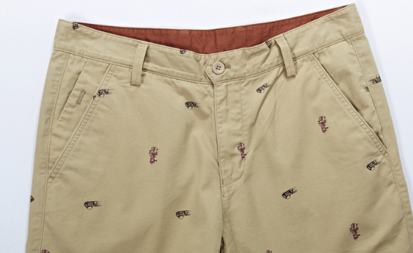 Cotton loose five-point pants overalls casual pants