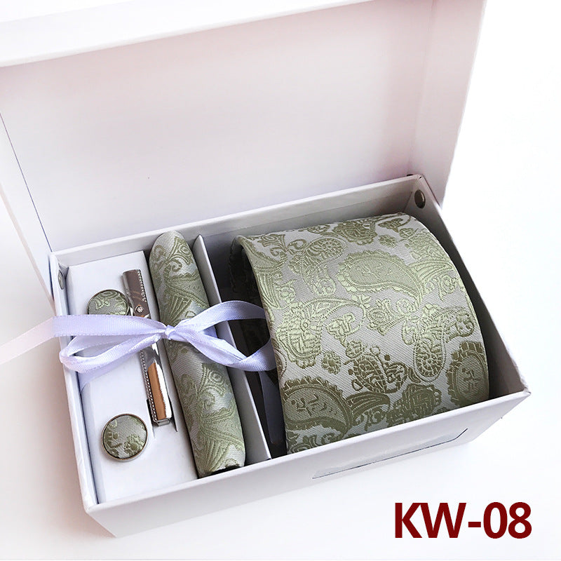 Men's Tie Gift Box 6 Piece Business Suit