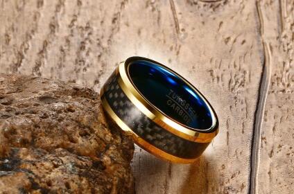 Tungsten steel ring For Women & Men