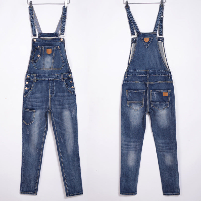 women Strap jeans one-piece bib