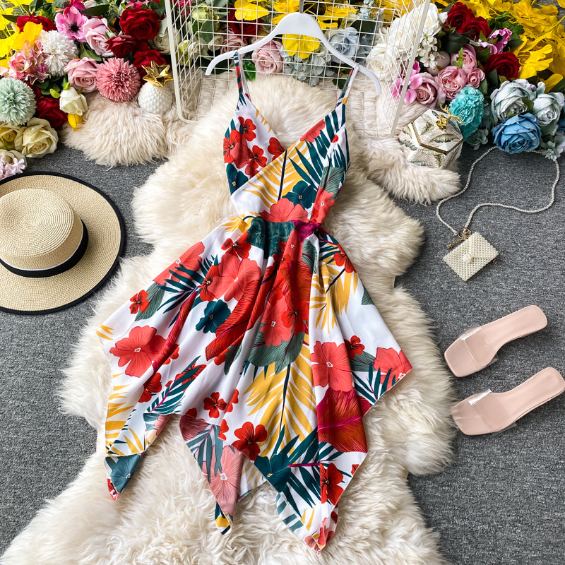 V-neck chiffon dress