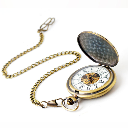 Unisex Semi-Automatic Mechanical Pocket Watch