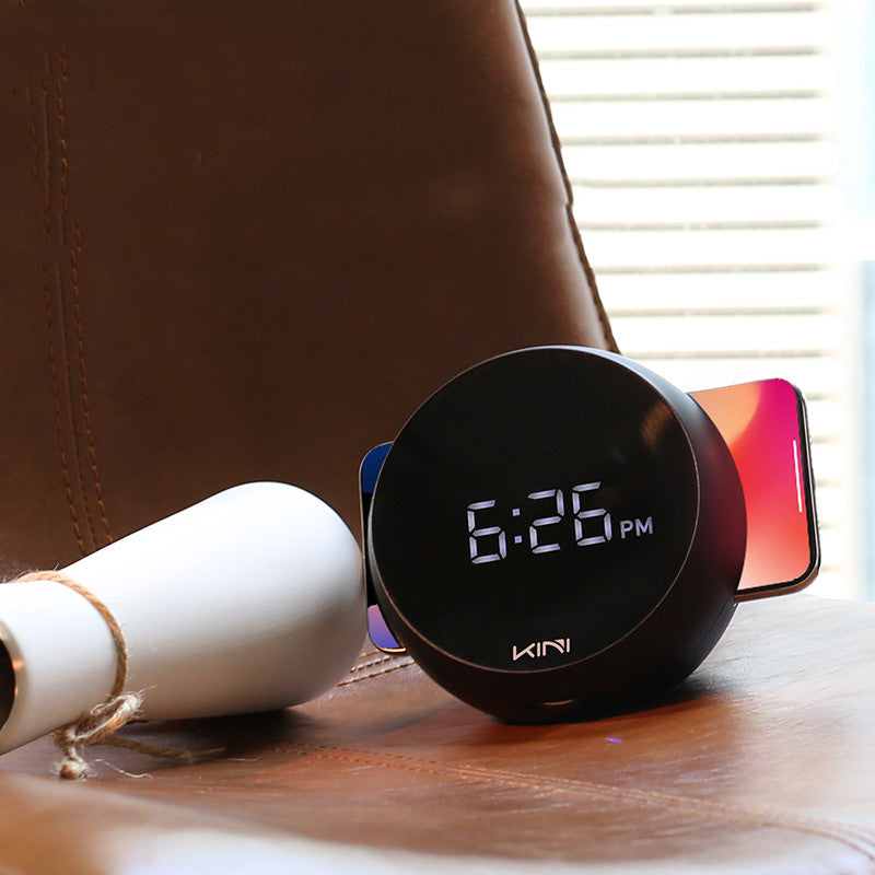 Wireless clock charger for iphone and Android Mobiles