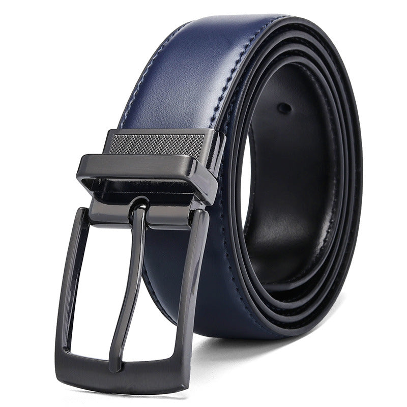 Rotating pin buckle belt