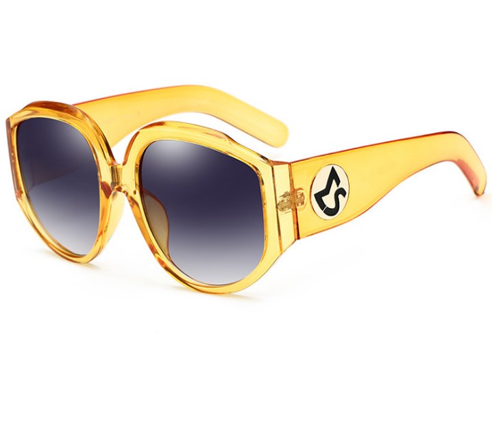 2021 New Arrival Oversize Women Round Sun Glasses Fashion Ladies Olive Frames Glasses